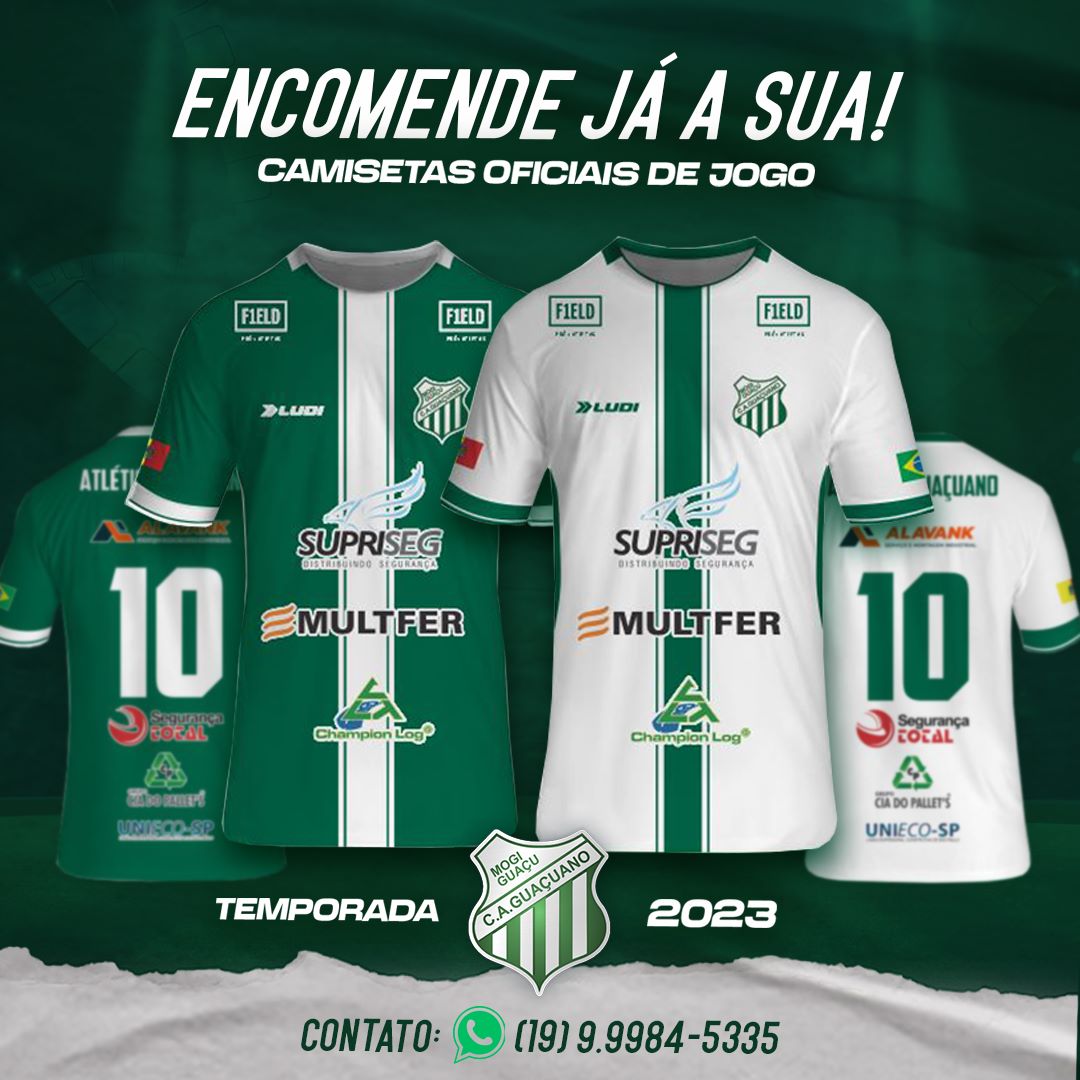 CAMISETA OFICIAL DO CLUBE ATLÉTICO GUAÇUANO TEMPORADA 2023