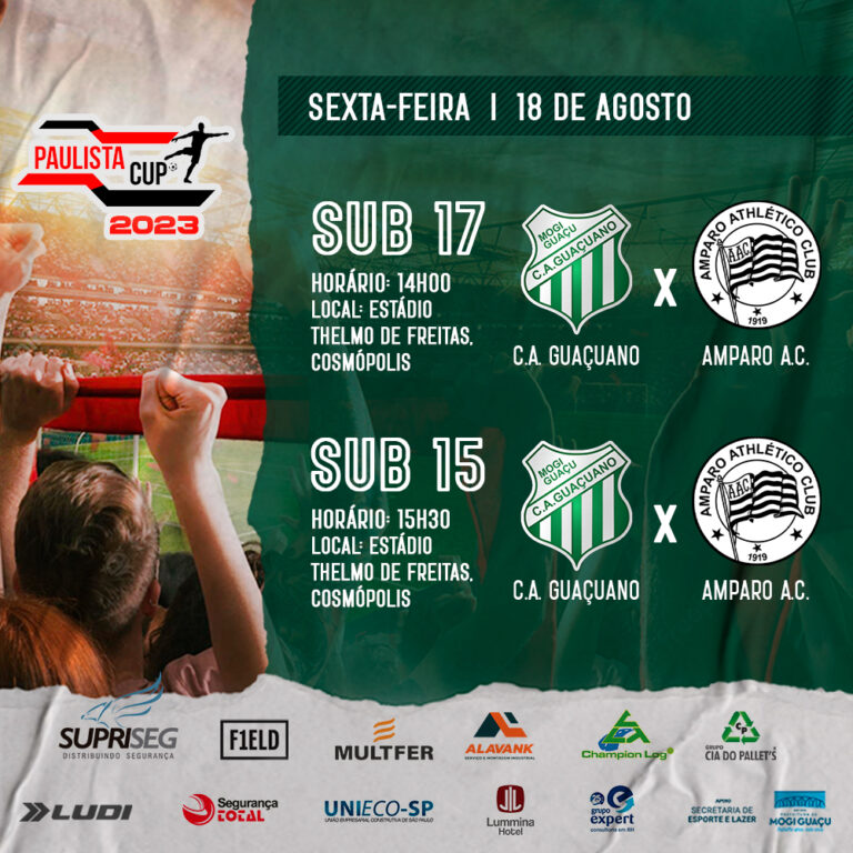 Sub15 E Sub17 Estreiam Nesta Sexta 18 08 Pela Paulista Cup Clube